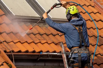 Démoussage et hydrofuge de toiture à Urt